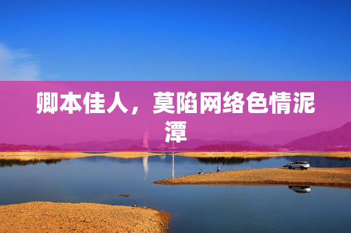 卿本佳人，莫陷网络色情泥潭