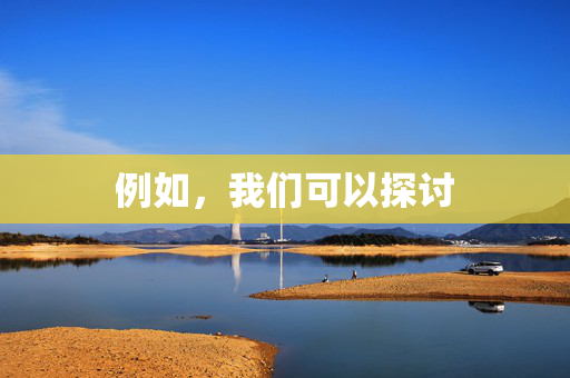 例如,我们可以探讨 例如,我们可以探讨
