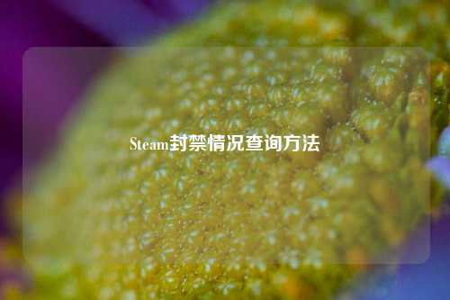 Steam封禁情况查询方法