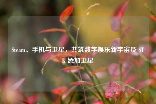Steam、手机与卫星，共筑数字娱乐新宇宙及 STK 添加卫星