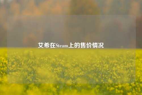艾希在Steam上的售价情况