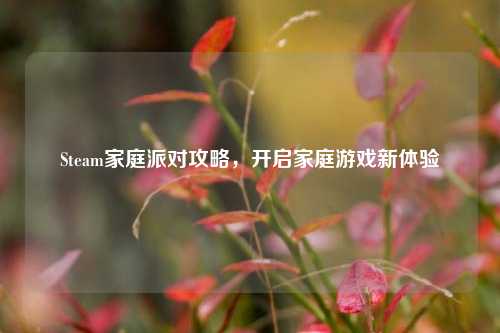 Steam家庭派对攻略，开启家庭游戏新体验