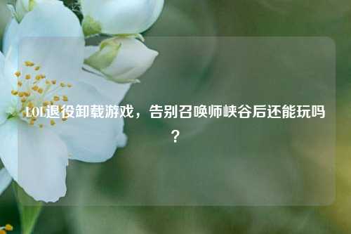 LOL退役卸载游戏，告别召唤师峡谷后还能玩吗？