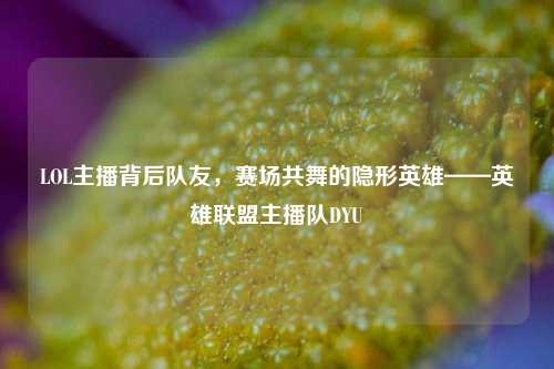 LOL主播背后队友,赛场共舞的隐形英雄——英雄联盟主播队DYU
